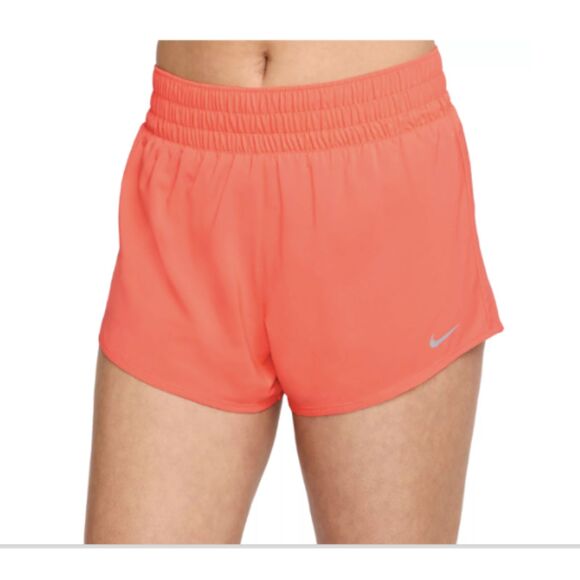 Nike One Dri-Fit Mid Rise Shorts-Large-Lined-Reflective Strips-Inner Pockets - Picture 1 of 11